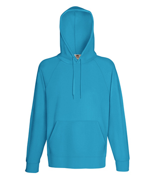 FELPA CAPPUCCIO LEGGERA DONNA ( FRUIT OF THE LOOM ) azzurro